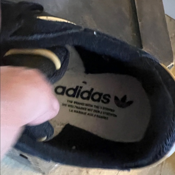 🛑 1 hour sale. Adidas Black and Gold Athletic Shoes - Picture 7 of 10